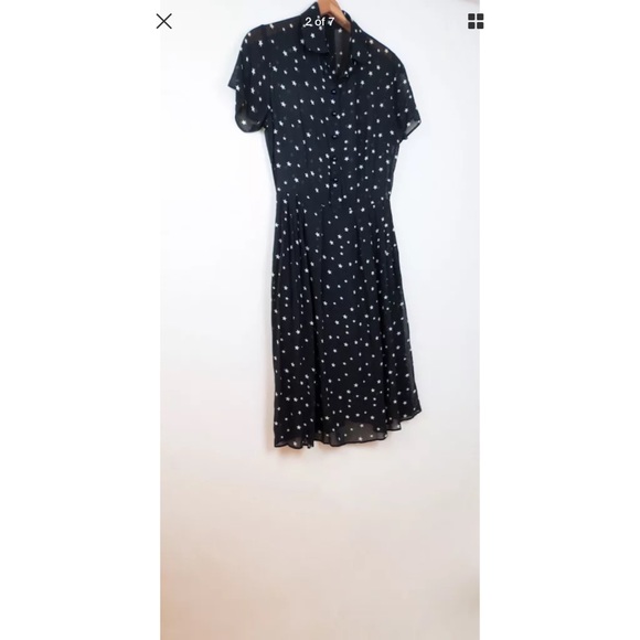 Reformation Charlie black stargazer stars dress - Picture 2 of 7